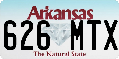 AR license plate 626MTX