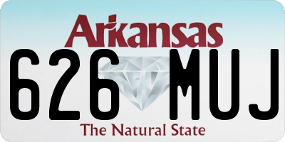 AR license plate 626MUJ