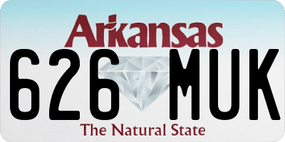 AR license plate 626MUK