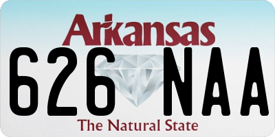 AR license plate 626NAA