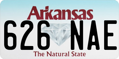 AR license plate 626NAE
