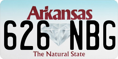 AR license plate 626NBG