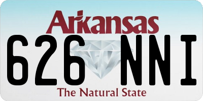 AR license plate 626NNI