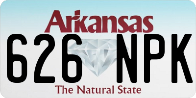 AR license plate 626NPK