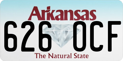 AR license plate 626OCF