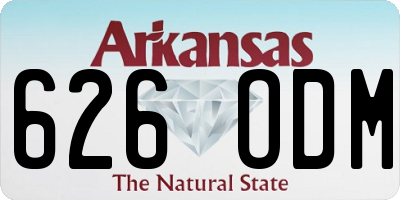 AR license plate 626ODM