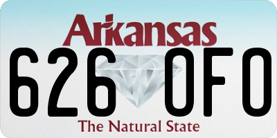 AR license plate 626OFO