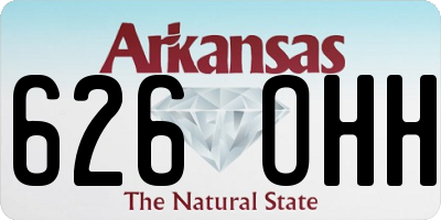 AR license plate 626OHH