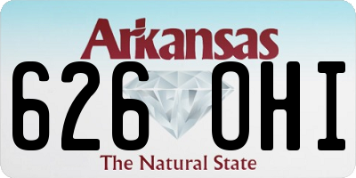 AR license plate 626OHI