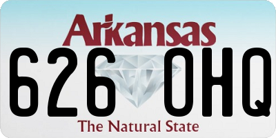 AR license plate 626OHQ