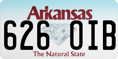 AR license plate 626OIB