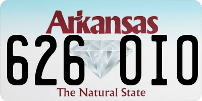 AR license plate 626OIO