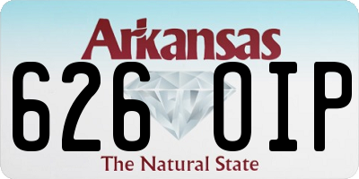 AR license plate 626OIP