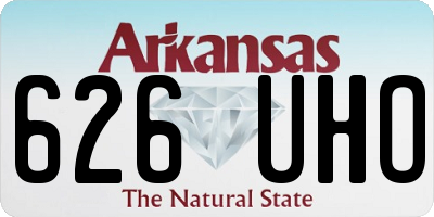 AR license plate 626UHO