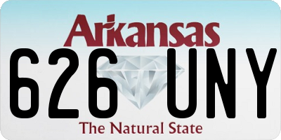 AR license plate 626UNY
