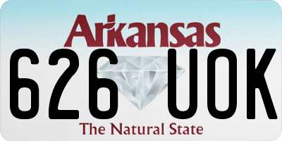 AR license plate 626UOK