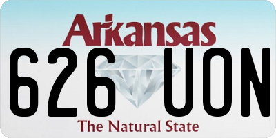 AR license plate 626UON
