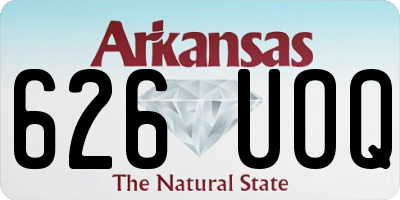 AR license plate 626UOQ