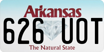 AR license plate 626UOT