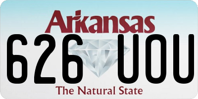 AR license plate 626UOU