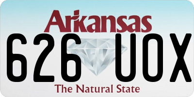 AR license plate 626UOX