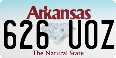 AR license plate 626UOZ