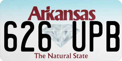 AR license plate 626UPB