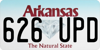AR license plate 626UPD