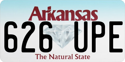 AR license plate 626UPE