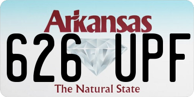 AR license plate 626UPF