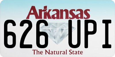 AR license plate 626UPI
