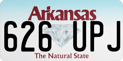 AR license plate 626UPJ