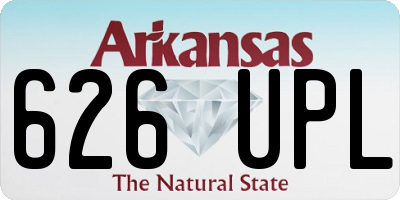 AR license plate 626UPL