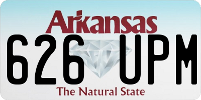 AR license plate 626UPM