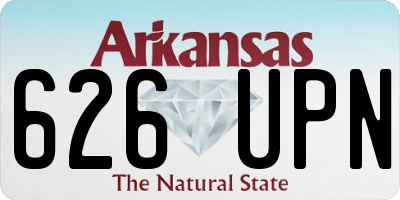 AR license plate 626UPN