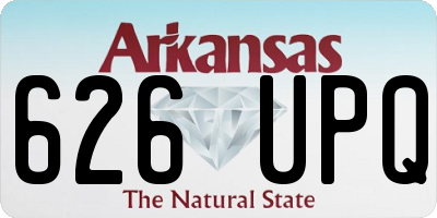 AR license plate 626UPQ