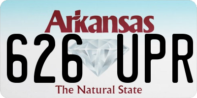 AR license plate 626UPR
