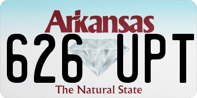 AR license plate 626UPT