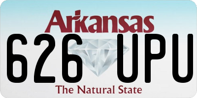 AR license plate 626UPU