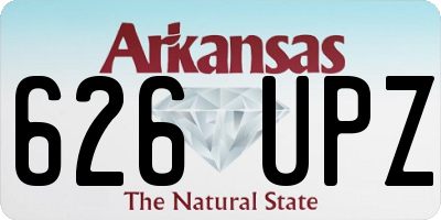 AR license plate 626UPZ