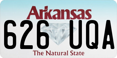 AR license plate 626UQA