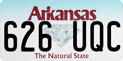 AR license plate 626UQC