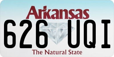 AR license plate 626UQI