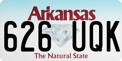 AR license plate 626UQK