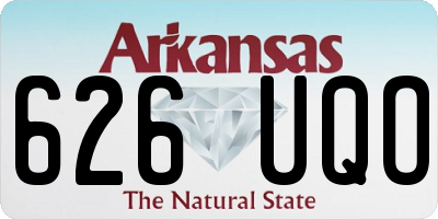 AR license plate 626UQO