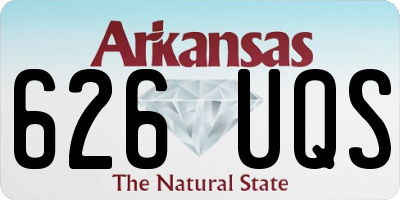 AR license plate 626UQS