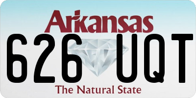 AR license plate 626UQT