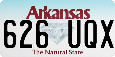 AR license plate 626UQX