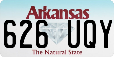 AR license plate 626UQY