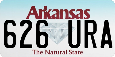 AR license plate 626URA